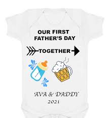 PERSONALISED FATHER'S DAY BABY VEST